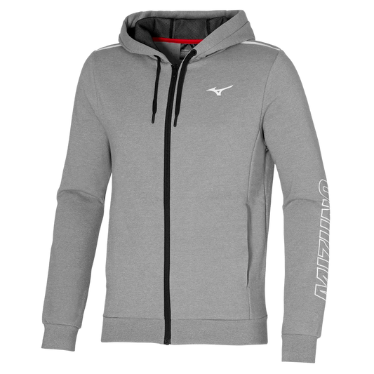 Mizuno Mens Sweat Jacket Gray 